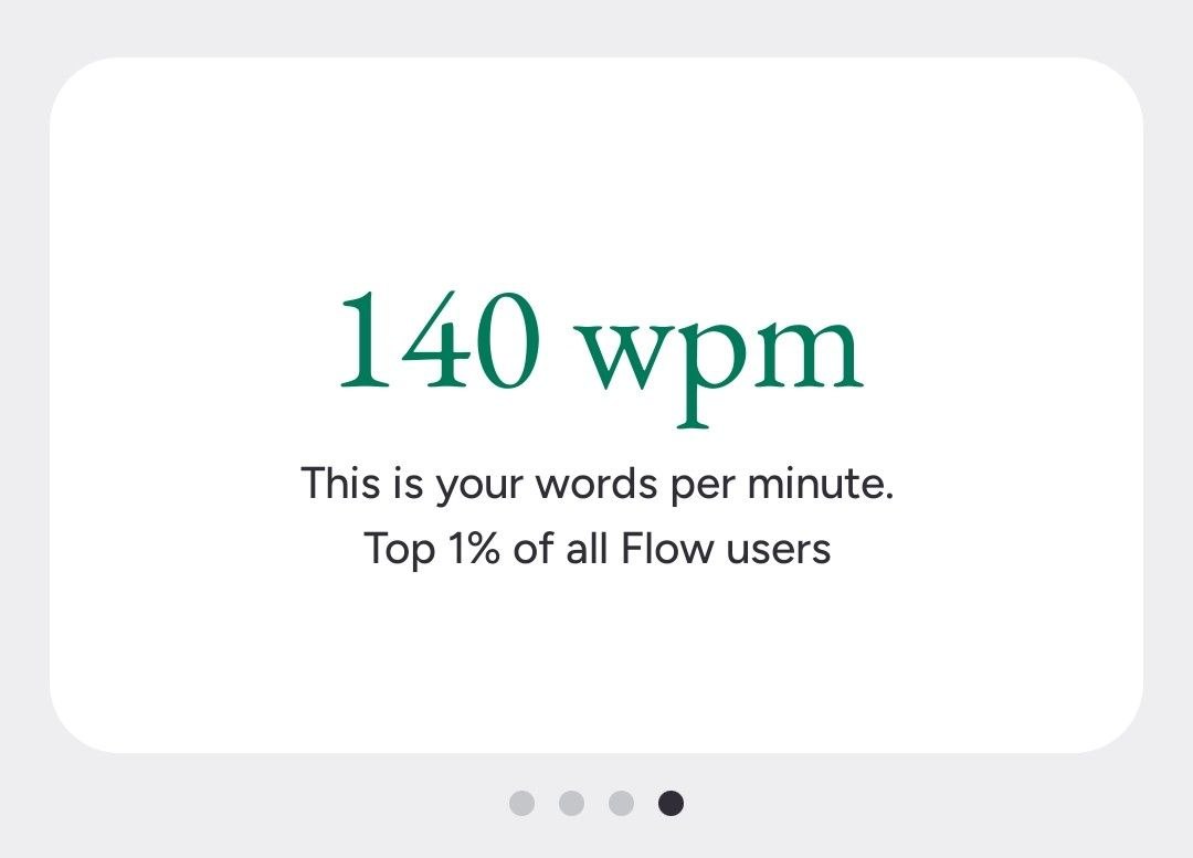 140 wpm — Top 1% of all users
